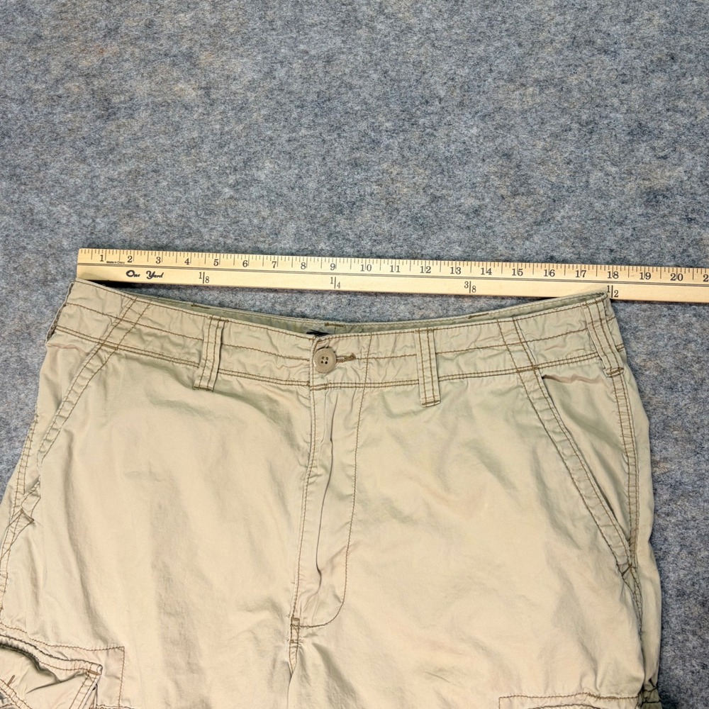 Polo Jeans Company Ralph Lauren Beige Cotton Cargo Shorts Men's Size 36 Y2K - Picture 6 of 7